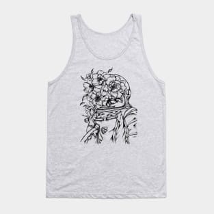 Floral Astronaut by Akbaly Tank Top